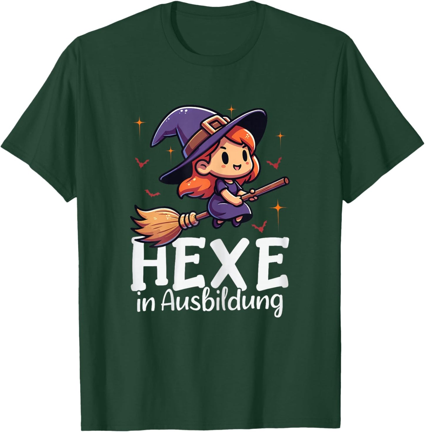 Hexe in Ausbildung Lustiges Halloween Hexen Kostüm T-Shirt - T-Shirt | Forest