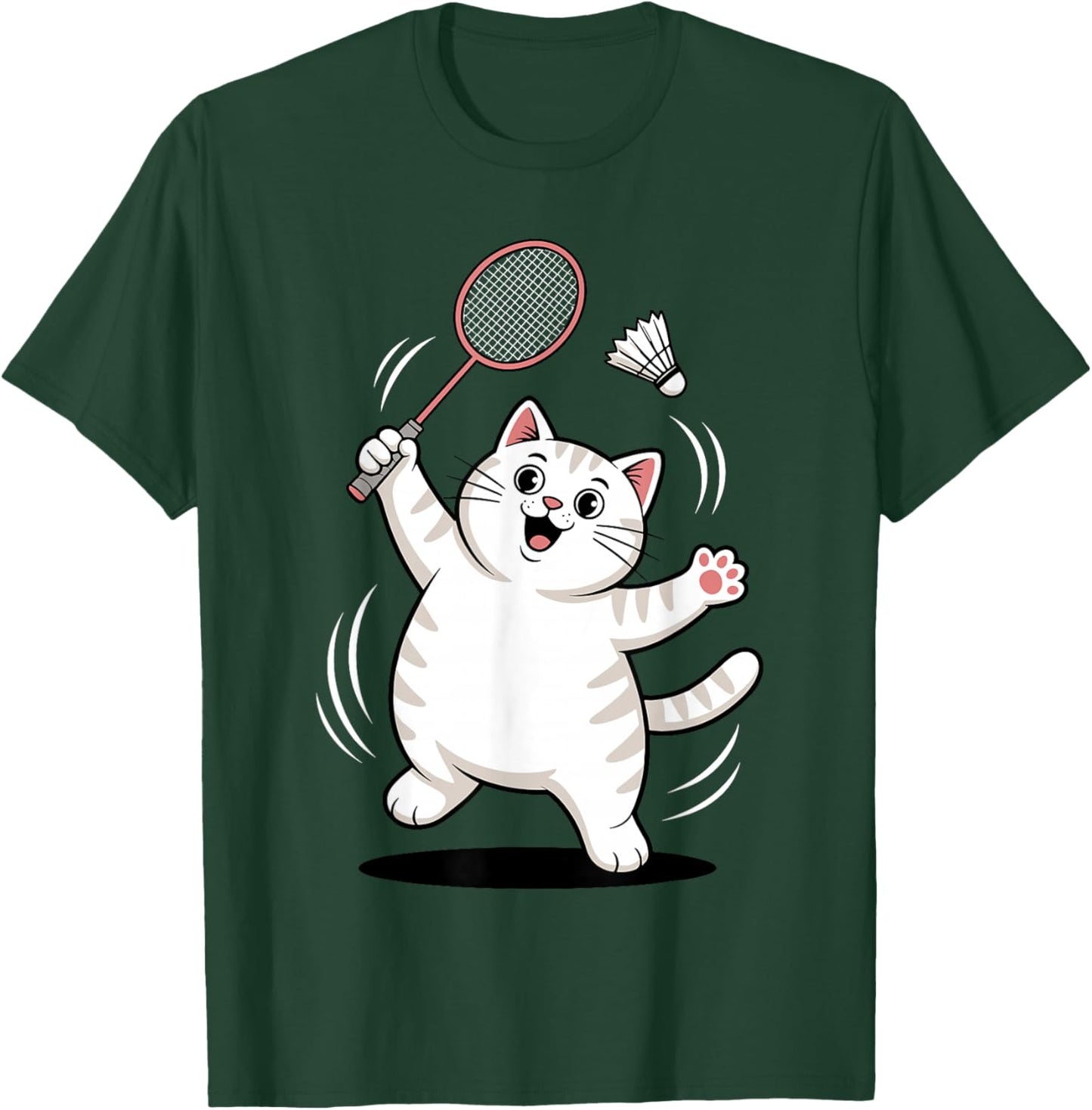 Cool Badminton Art Women Badminton Lover Badminton T-Shirt - T-Shirt | Forest