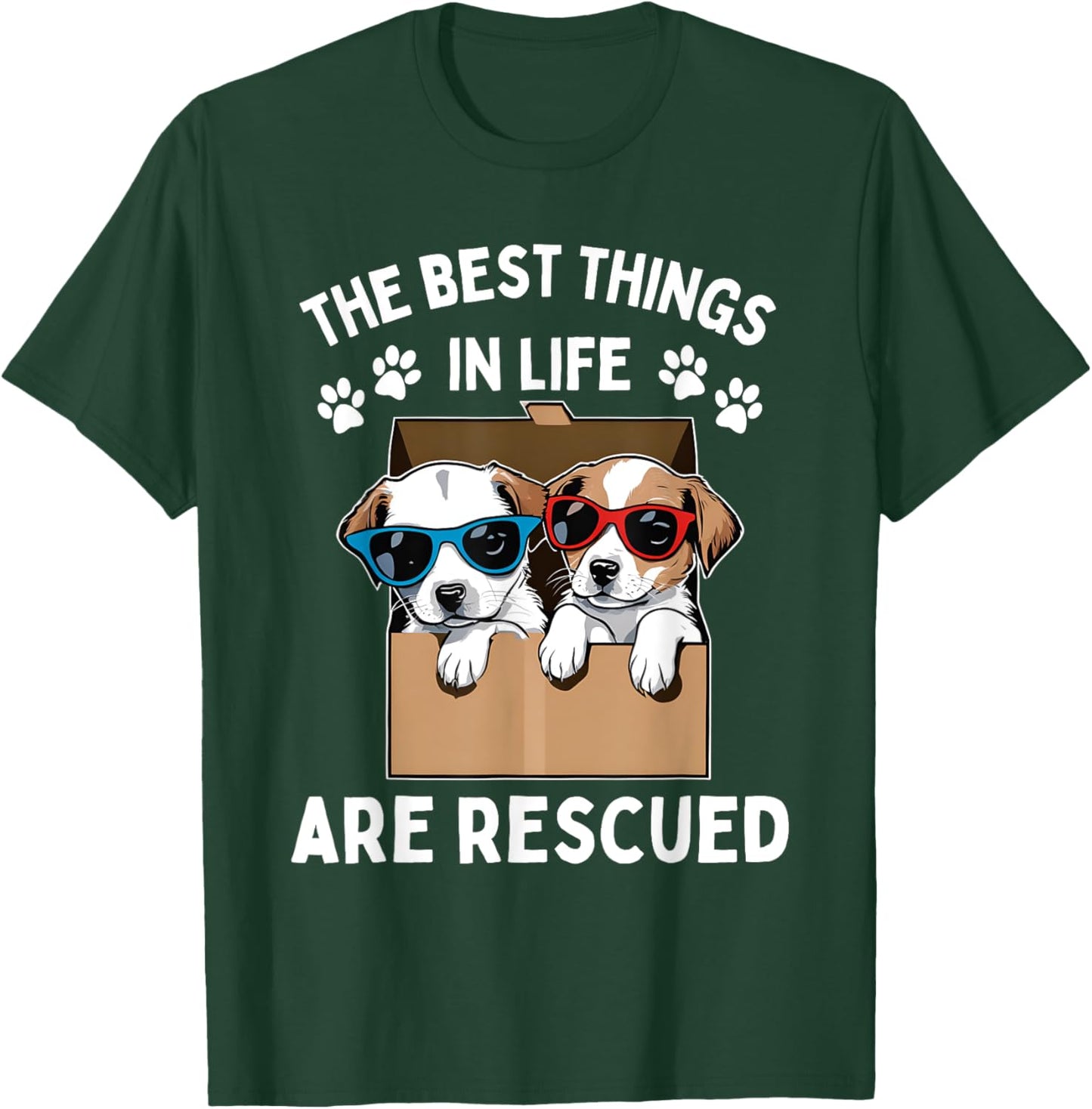 Cool Animal Rescue Art Women Animal Rescuer Lover T-Shirt - T-Shirt | Forest