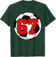 Six Seven 67 Football 6 7 Meme Fun 6-7 Gen Alpha Slang T-Shirt - T-Shirt | Forest
