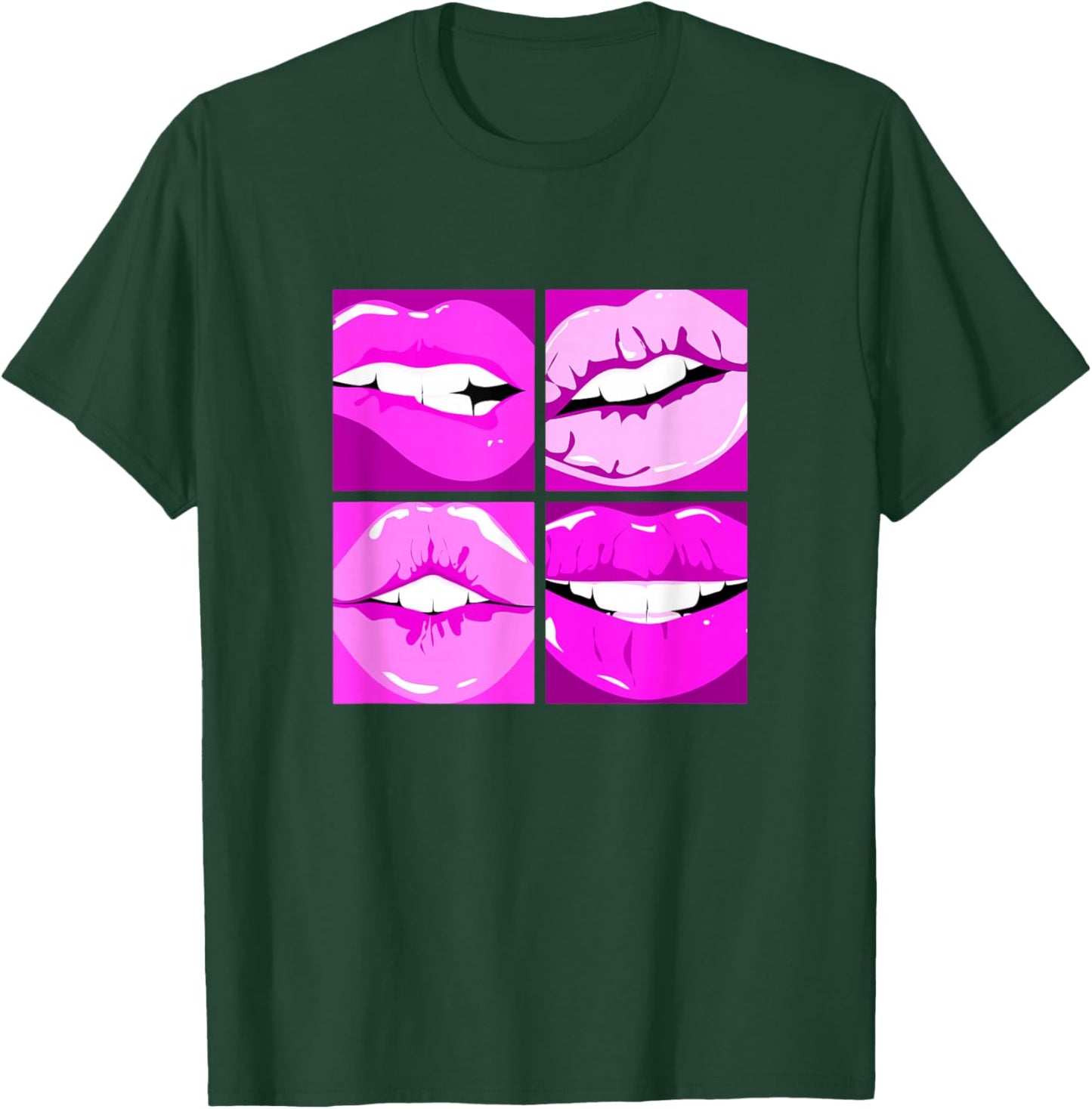 Pink Read My Lips Pink Graphic T-Shirt - T-Shirt | Forest