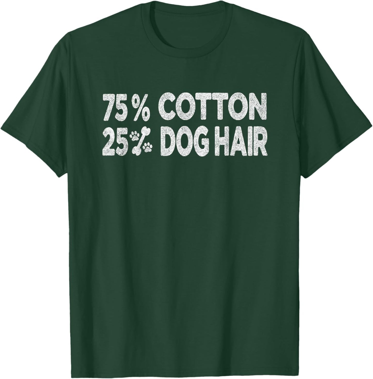 75 Cotton 25 Percent Dog Hair Women Kids T-Shirt - T-Shirt | Forest