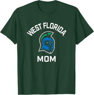 University of West Florida UWF Argonauts Arched Mom T-Shirt - T-Shirt | Forest
