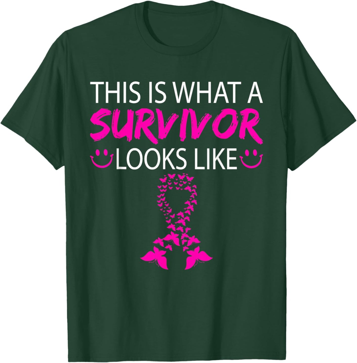 Breast Cancer Awareness Survivor Pink Ribbon Gifts Women T-Shirt - T-Shirt | Forest