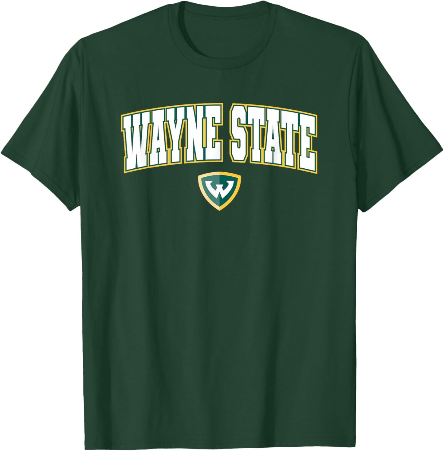 Wayne State University Warriors Arch Logo T-Shirt - T-Shirt | Forest