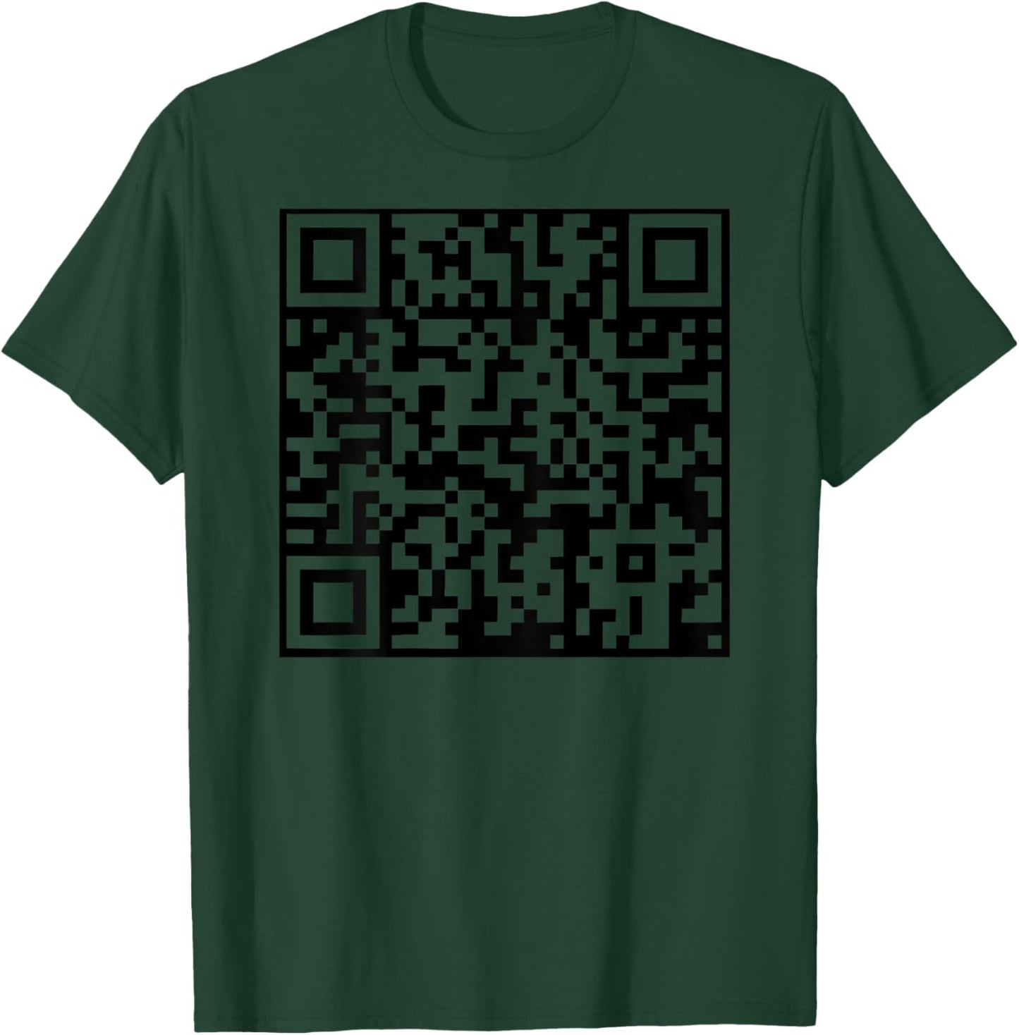 Funny QR President Trump Dance Code (on Back) T-Shirt - T-Shirt | Forest