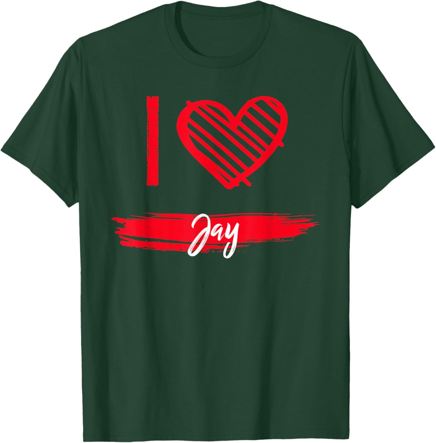 I Love Jay County I Heart Jay T-Shirt - T-Shirt | Forest