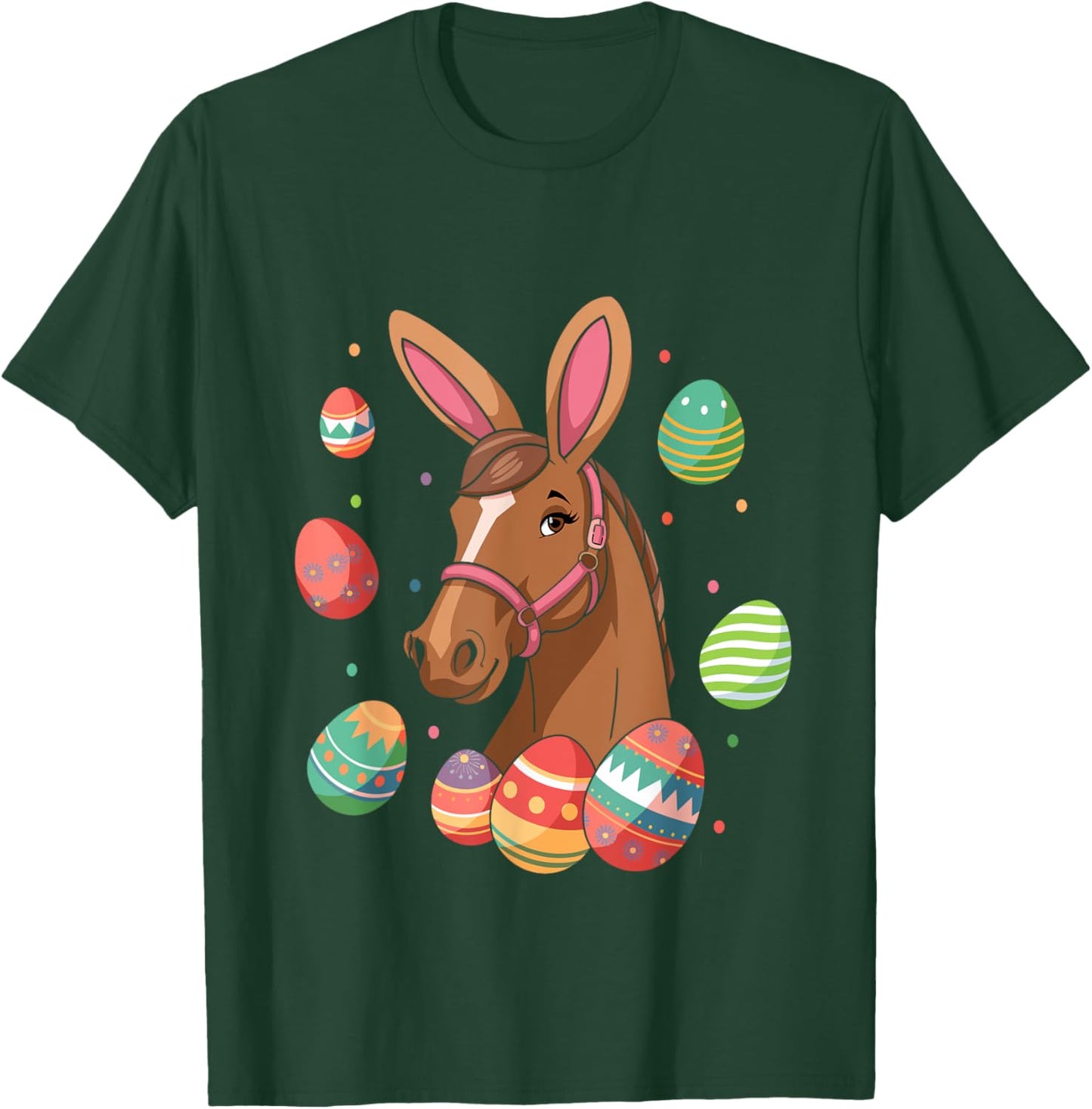 Easter Bunny Horse Easter Day Horse Lover T-Shirt - T-Shirt | Forest