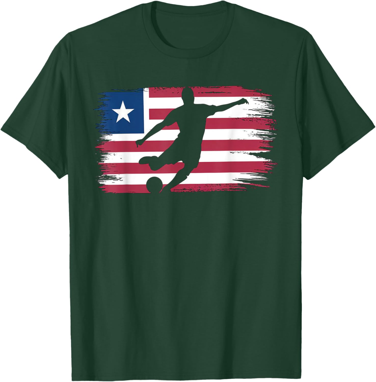 Liberia Soccer T-Shirt - T-Shirt | Forest