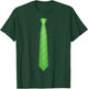Green Tie, Necktie Funny Dress Graphic T-Shirt - T-Shirt | Forest