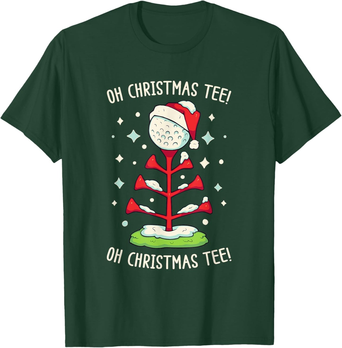 Funny Golf Christmas Shirt Oh Christmas Funny Pun Golf T-Shirt - T-Shirt | Forest
