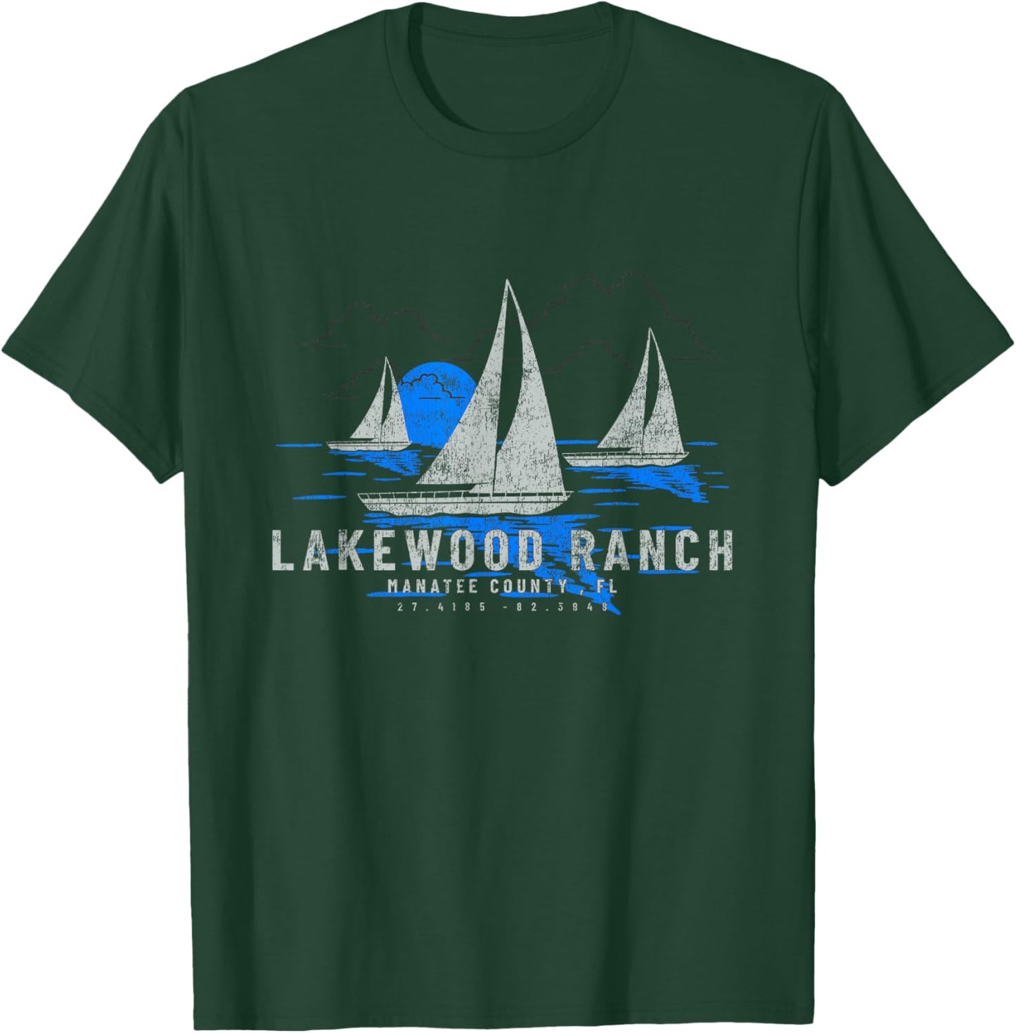 Lakewood Ranch Florida Yachting Souvenir Lakewood Ranch T-Shirt - T-Shirt | Forest