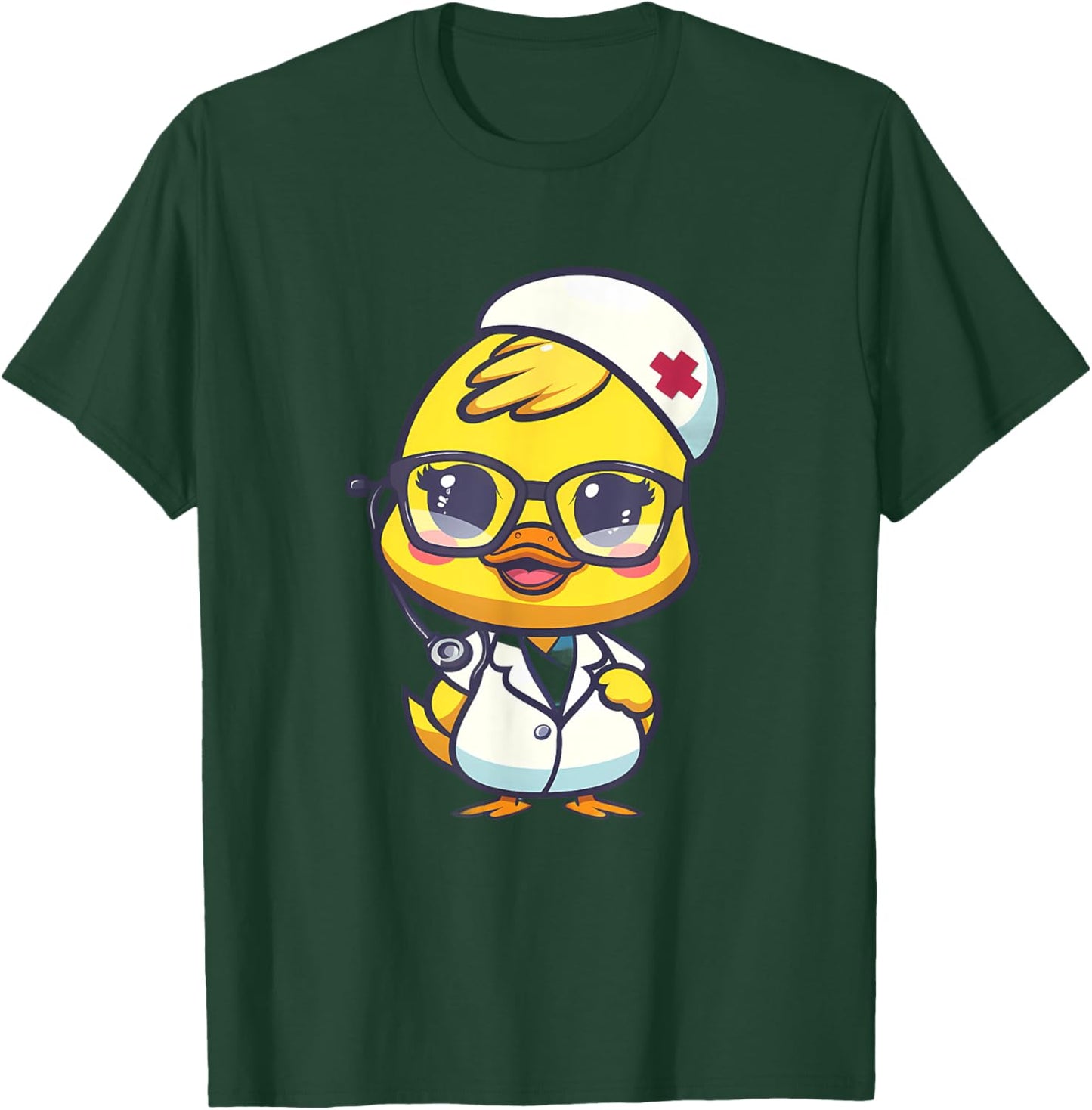 Rubber Duck Nurse Rubber Duck Doctor Healthcare Nursing T-Shirt - T-Shirt | Forest
