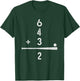 Baseball Player - 6 4 3 2 Double Play Baseball T-Shirt - T-Shirt | Forest