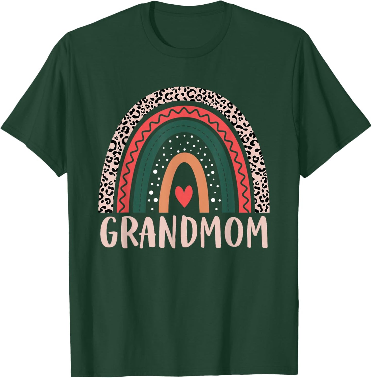 Grandmom Rainbow Grandma Grandmother Women Mothers Day T-Shirt - T-Shirt | Forest