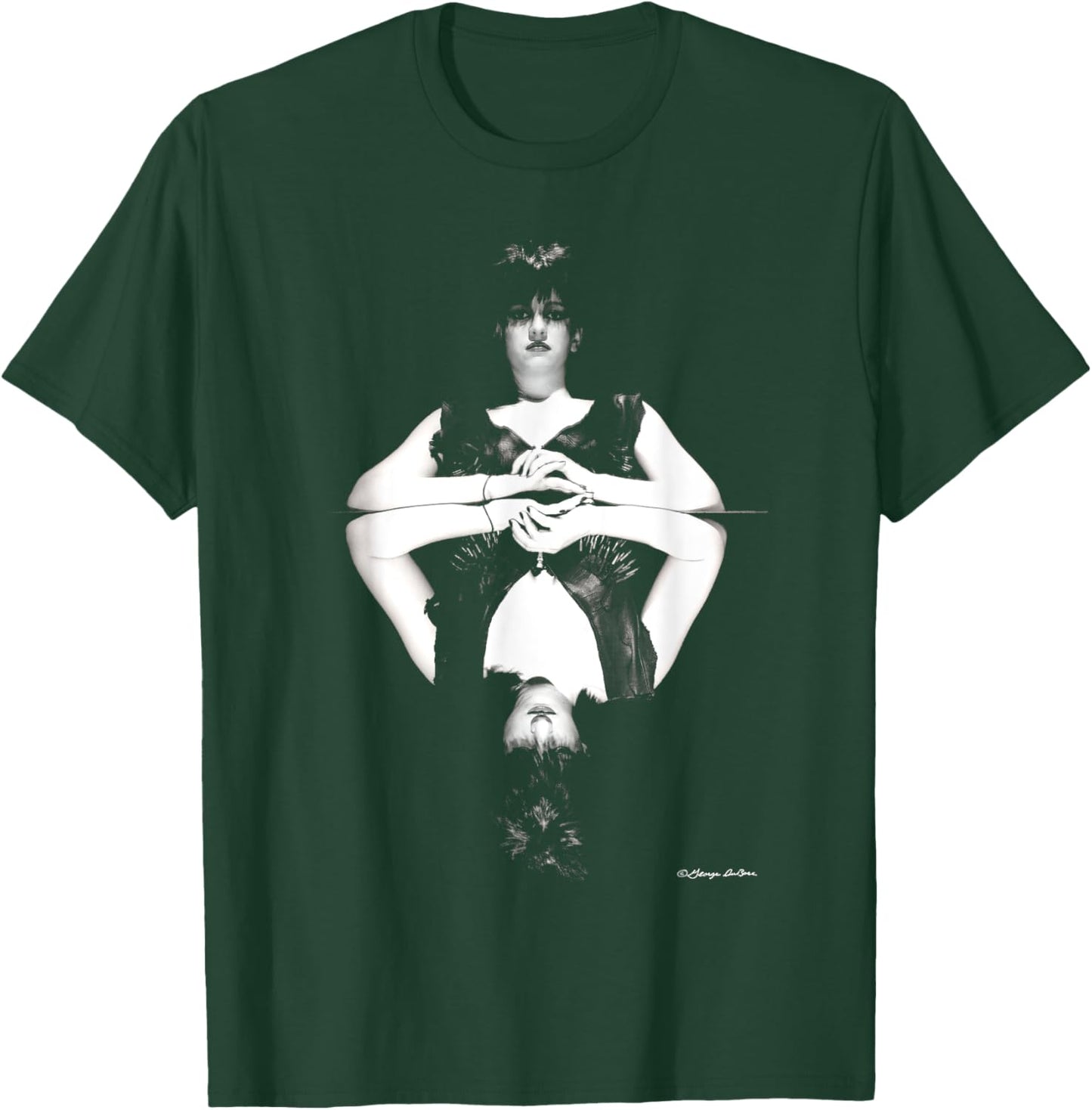 Lydia Lunch Queen Of Siam Outtake B&W By George DuBose T-Shirt - T-Shirt | Forest