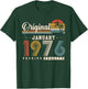 Original January 1976 50th Birthday Vintage Gift T-Shirt - T-Shirt | Forest