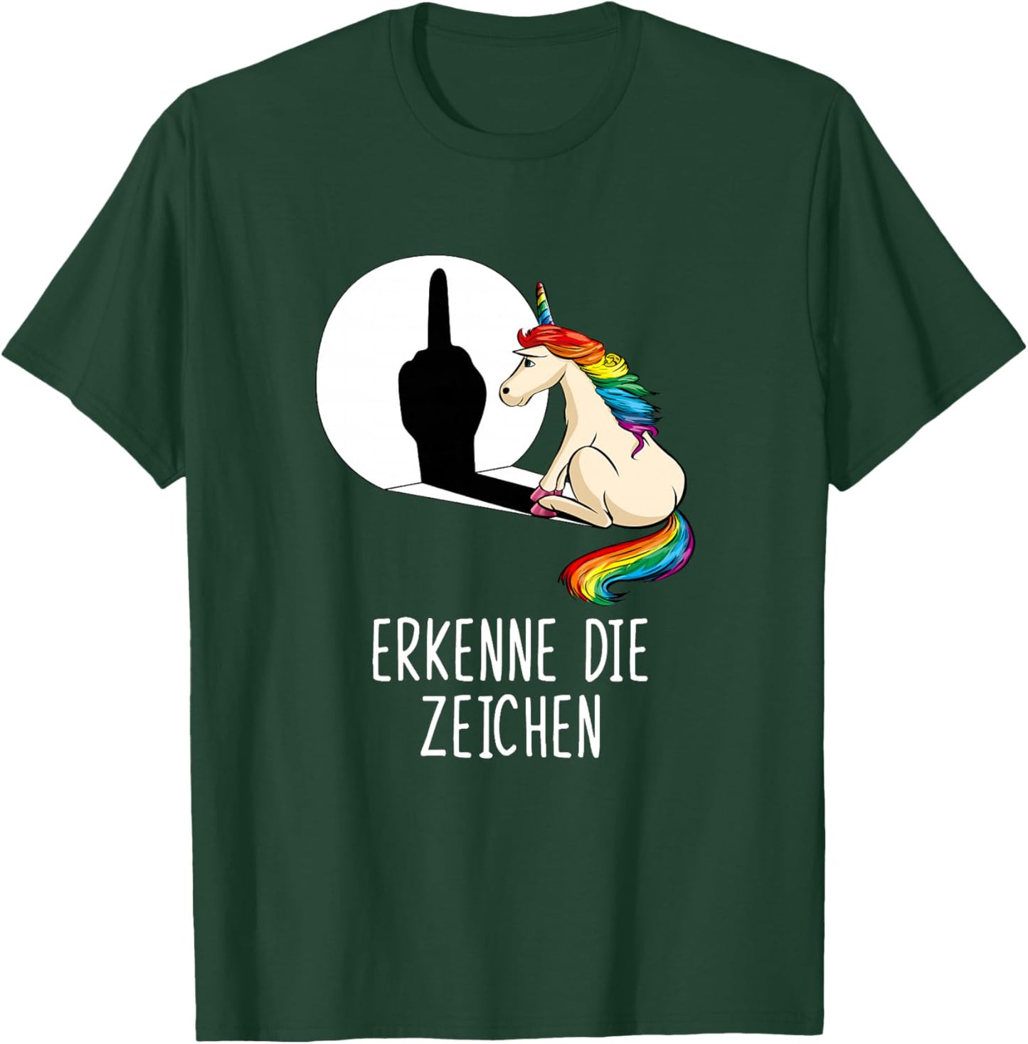 Lustiger Spruch Einhorn Erkenne die Zeichen Premium T-Shirt - T-Shirt | Forest