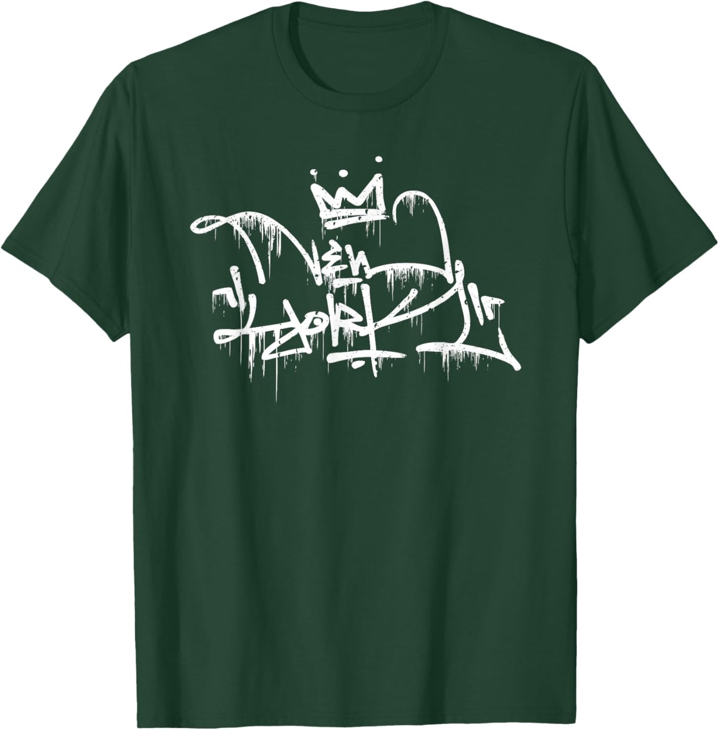 New York Graffiti Drip T-Shirt - T-Shirt | Forest