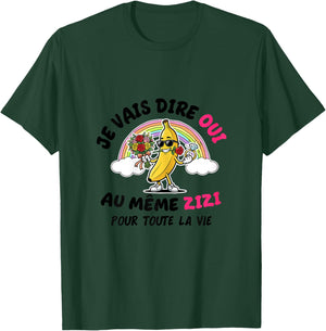 Shirt EVJF Même Zizi pour Toute La Vie Future Mariée T-Shirt - T-Shirt | Forest