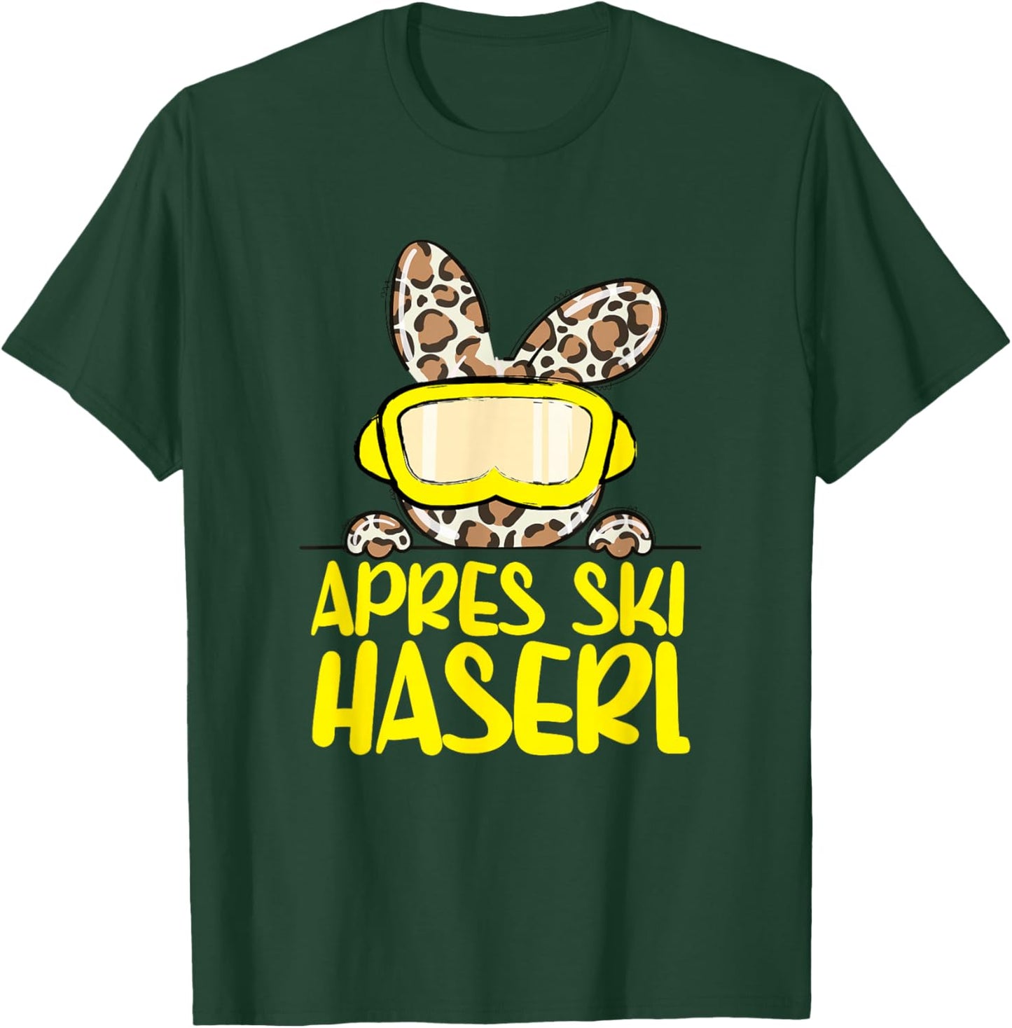 apreski Haserl, Skier Apresskiparty Leoprint T-Shirt - T-Shirt | Forest