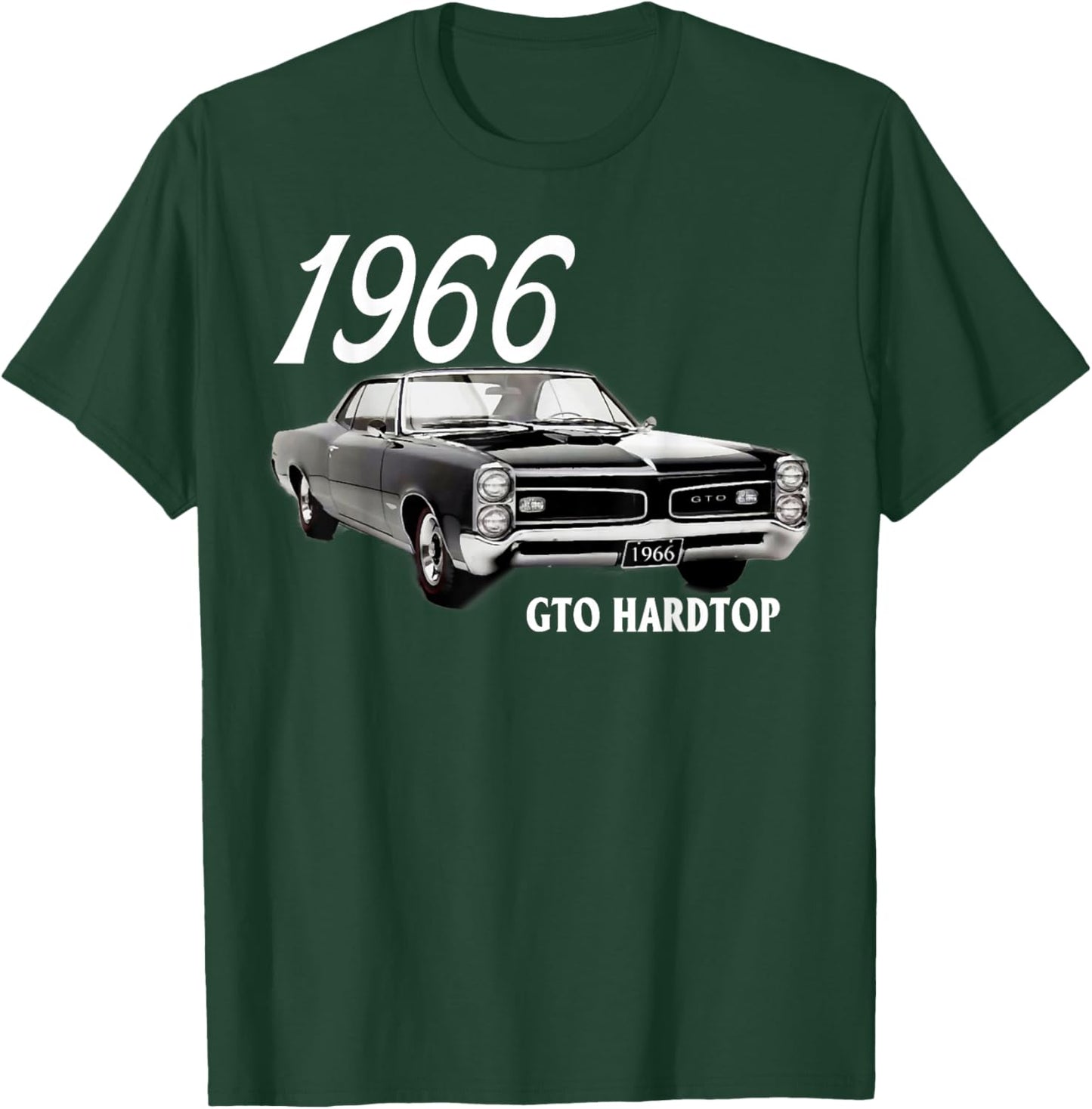 1966 66 GTO Classic Car Old School Muscle Yellow Car T-Shirt - T-Shirt | Forest