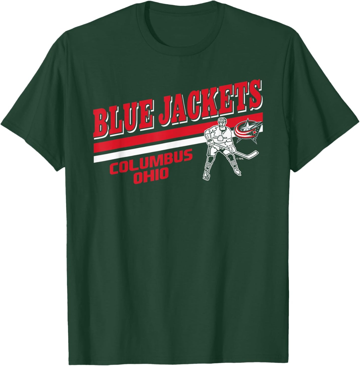 Columbus Blue Jackets Player Navy Officially Licensed T-Shirt - T-Shirt | Forest