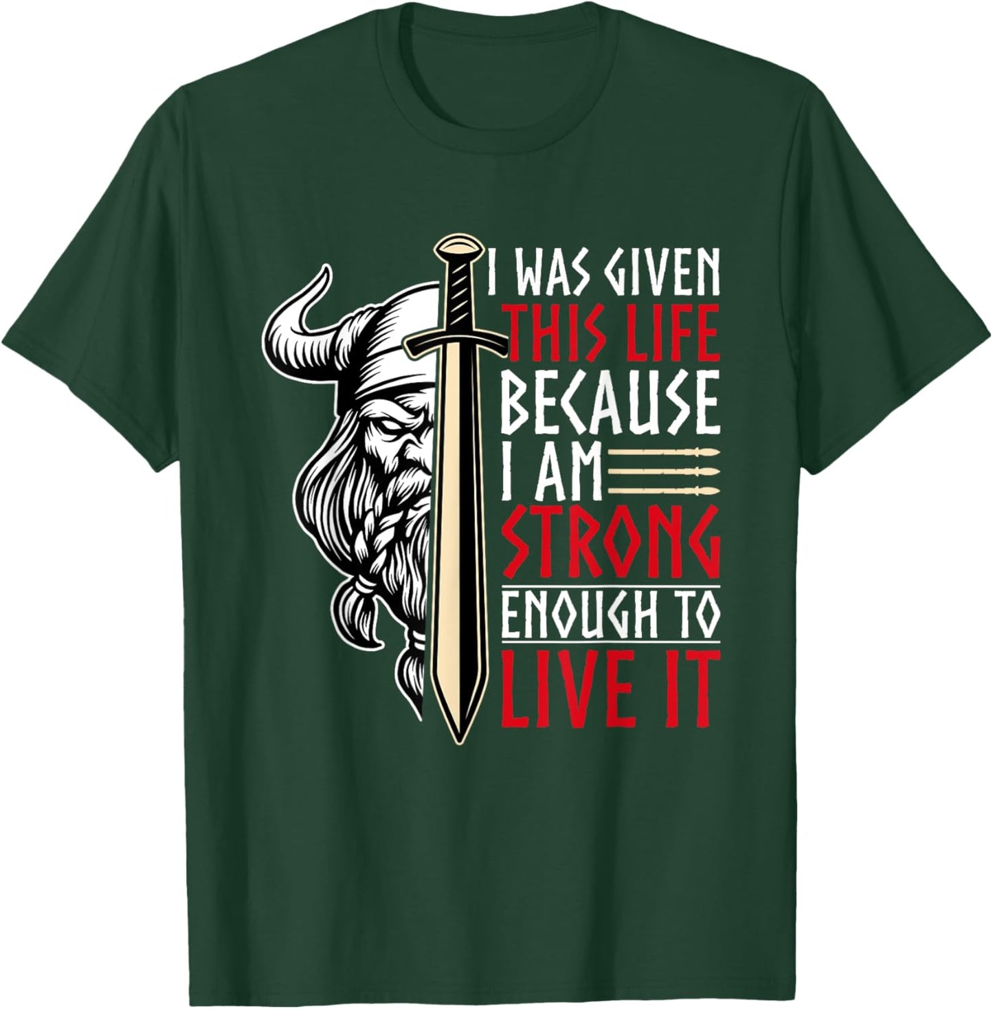 Viking Art Men Women Nordic Myth Valhalla Vikings T-Shirt - T-Shirt | Forest