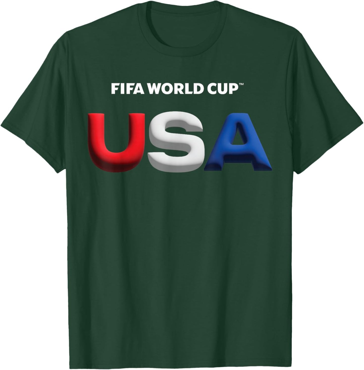 FIFA World CUP26 USA Bubble Color T-Shirt - T-Shirt | Forest