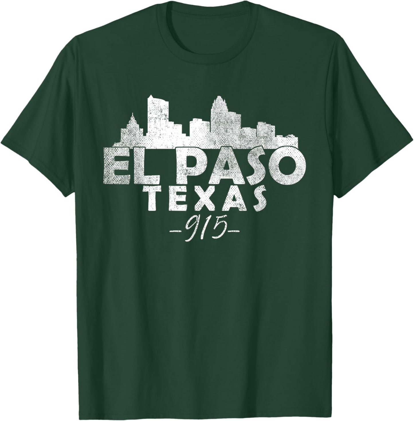 El Paso Texas TX | skyline T-Shirt - T-Shirt | Forest