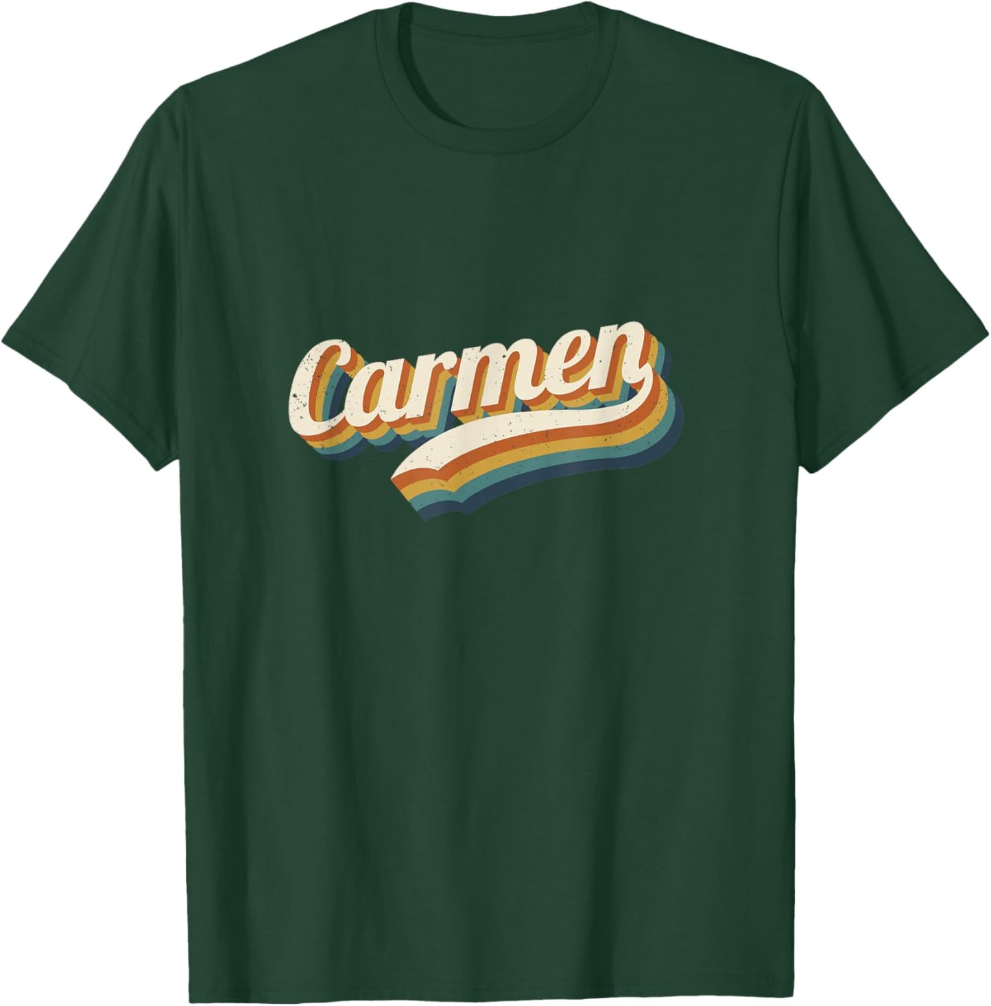 Vintage Carmen Personalized Name Carmen T-Shirt - T-Shirt | Forest