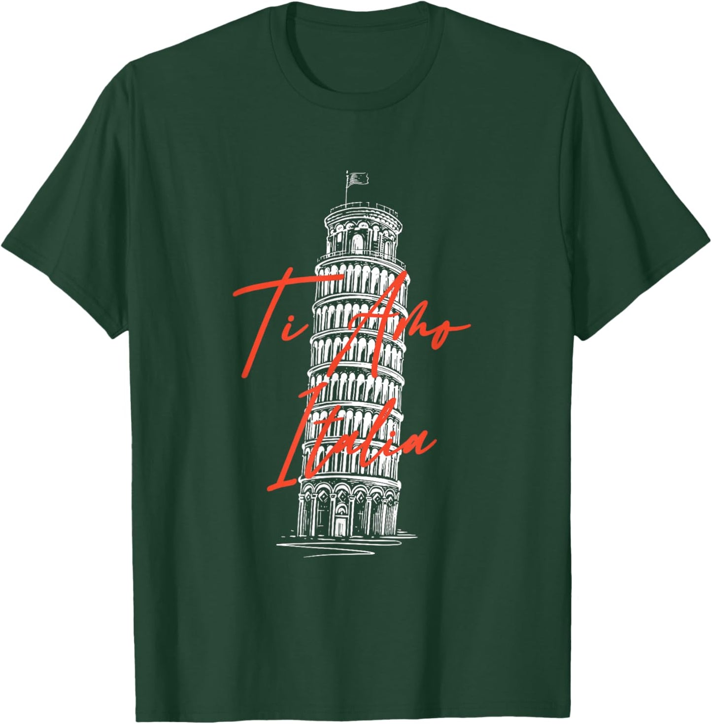 Ti Amo Italia La Tour penchée de Pise Italie Souvenir T-Shirt - T-Shirt | Forest
