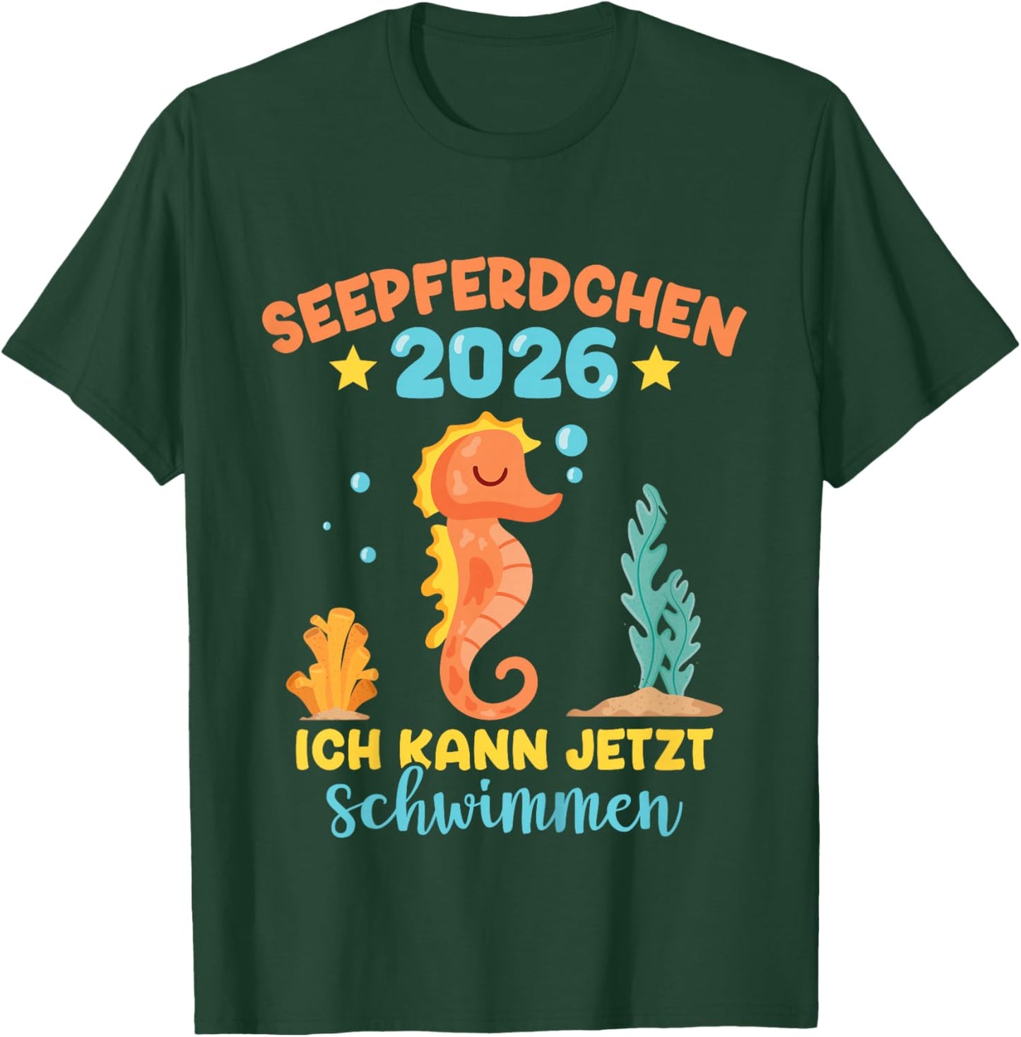 Seahorse 2026 Passed Early Swimmer T-Shirt - T-Shirt | Forest