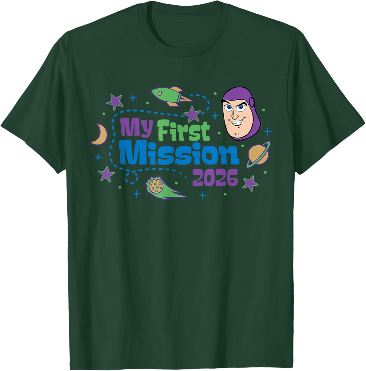 Disney and Pixar's Toy Story Buzz My First Mission 2026 T-Shirt - T-Shirt | Forest