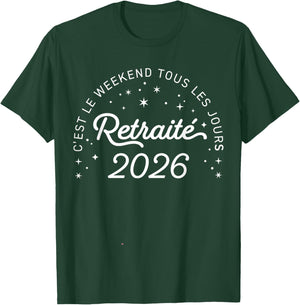 Retired Retirement in 2026 T-Shirt - T-Shirt | Forest