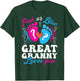 Pink or Blue Great Granny Love You Baby Gender Reveal T-Shirt - T-Shirt | Forest