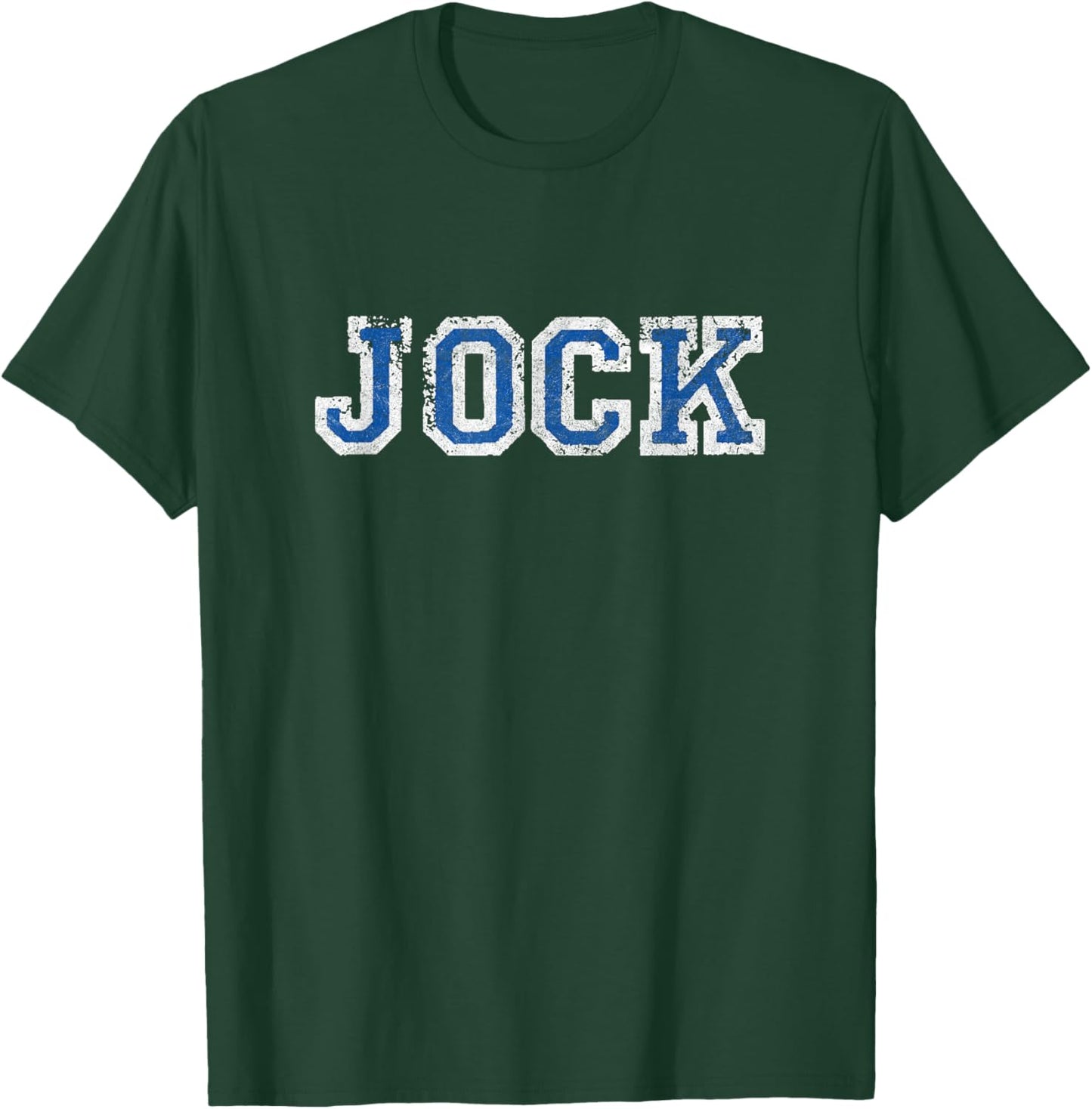 JOCK retro varsity distressed sports player cosplay college T-Shirt - T-Shirt | Forest