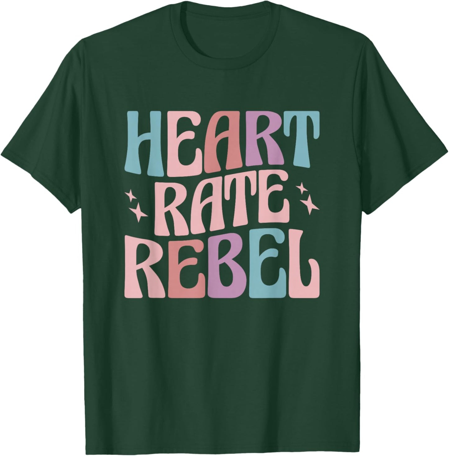 POTS Syndrome Gifts Dysautonomia Awareness Month POTS Syndrome Heart Rate Rebel Awareness , -Kids, Black, Small T-Shirt - T-Shirt | Forest