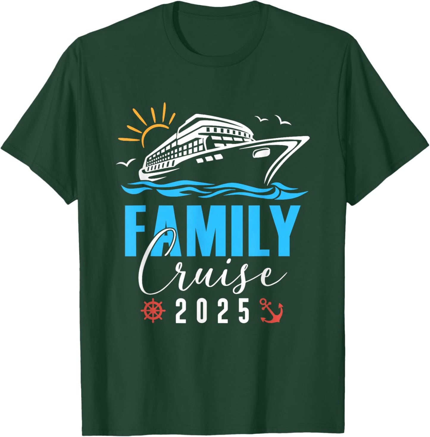 Family Cruise Trip 2025 Making Memories Cruise Squad 2025 T-Shirt - T-Shirt | Forest