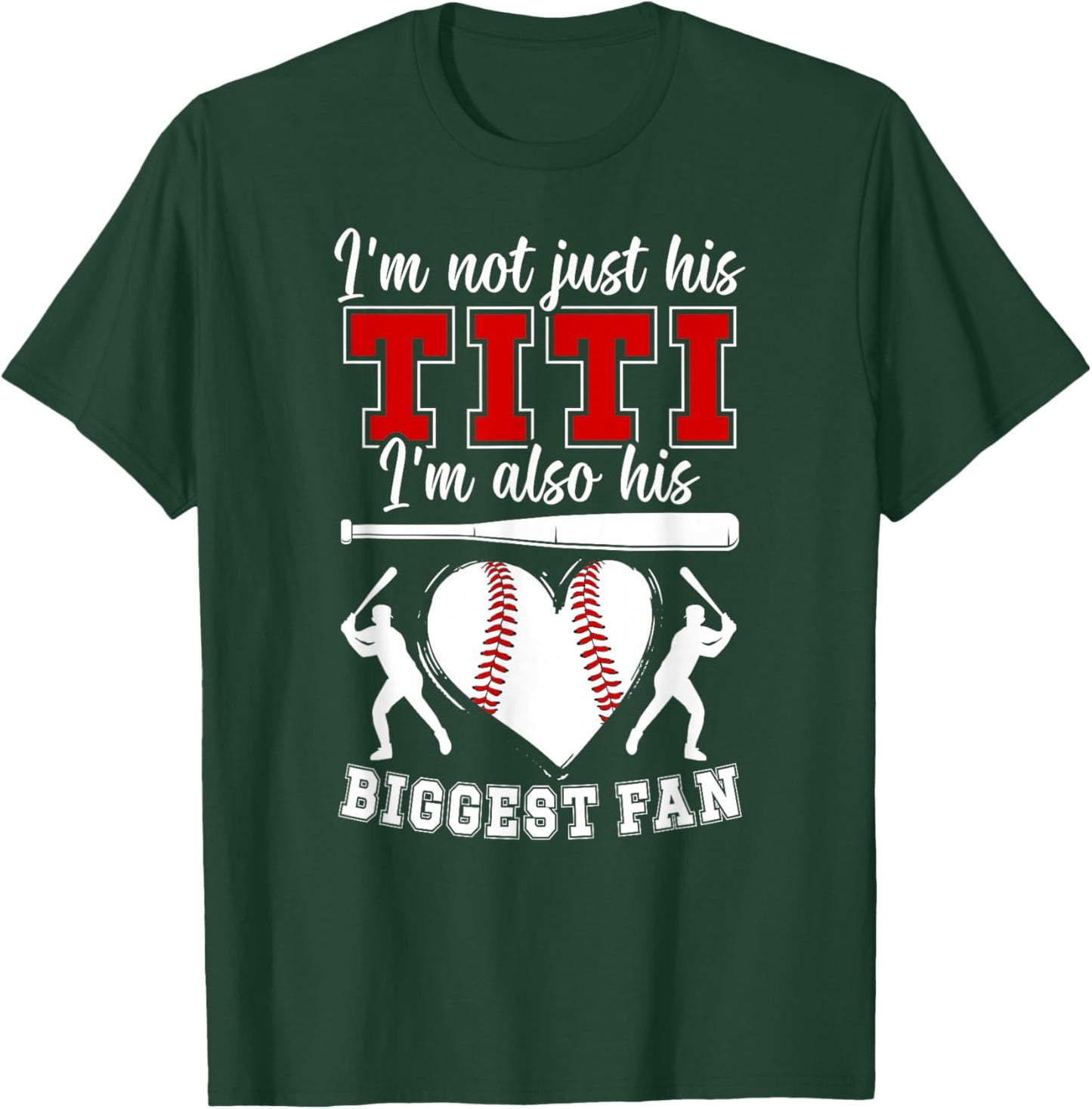 His Biggest Fan Baseball Titi Of A Baseball Player Titi T-Shirt - T-Shirt | Forest