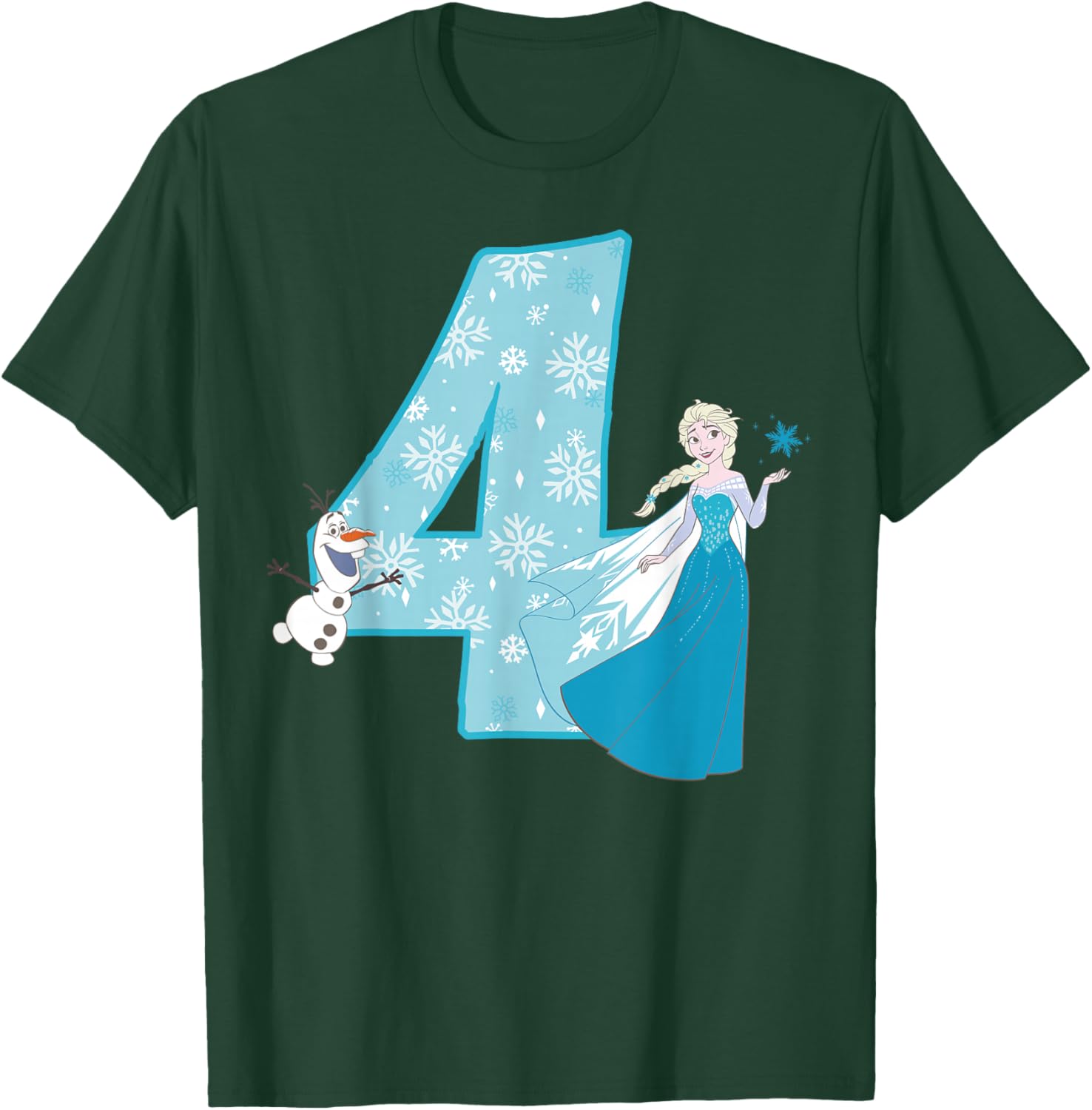 Frozen Elsa 4 Geburtstag T-Shirt - T-Shirt | Forest