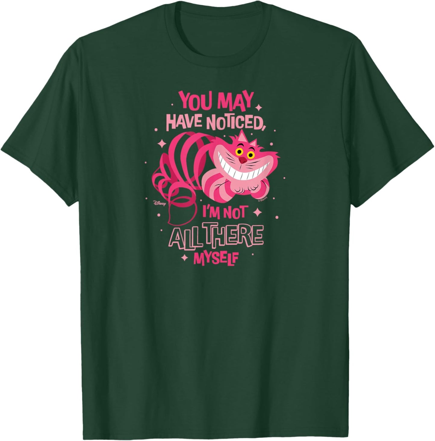 Alice in Wonderland - Cheshire Cat Not All There Myself T-Shirt - T-Shirt | Forest