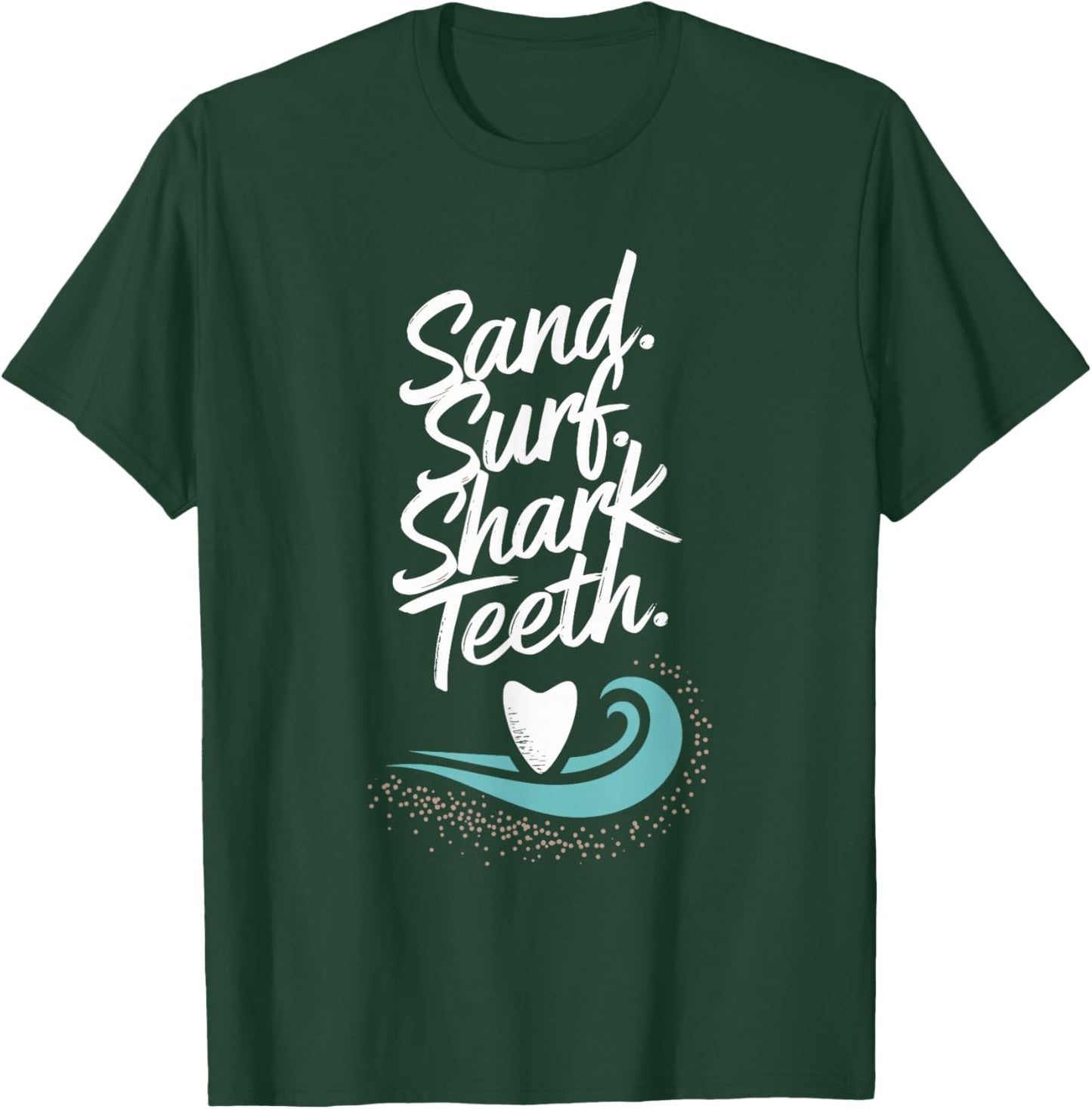 Fossilized Shark Tooth Collector Prehistoric Fossil Hunting T-Shirt - T-Shirt | Forest