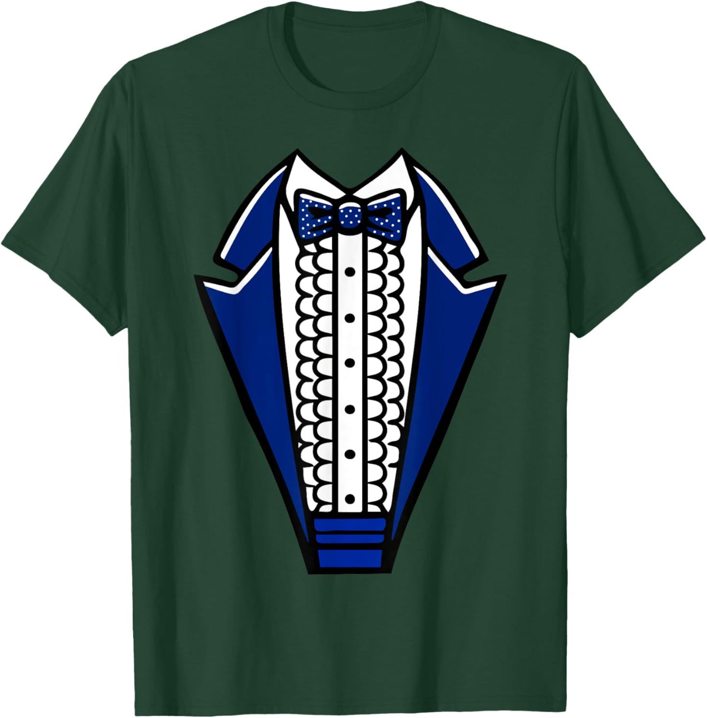 Tuxedo with Bowtie For Funny Wedding And Special Occasions T-Shirt - T-Shirt | Forest