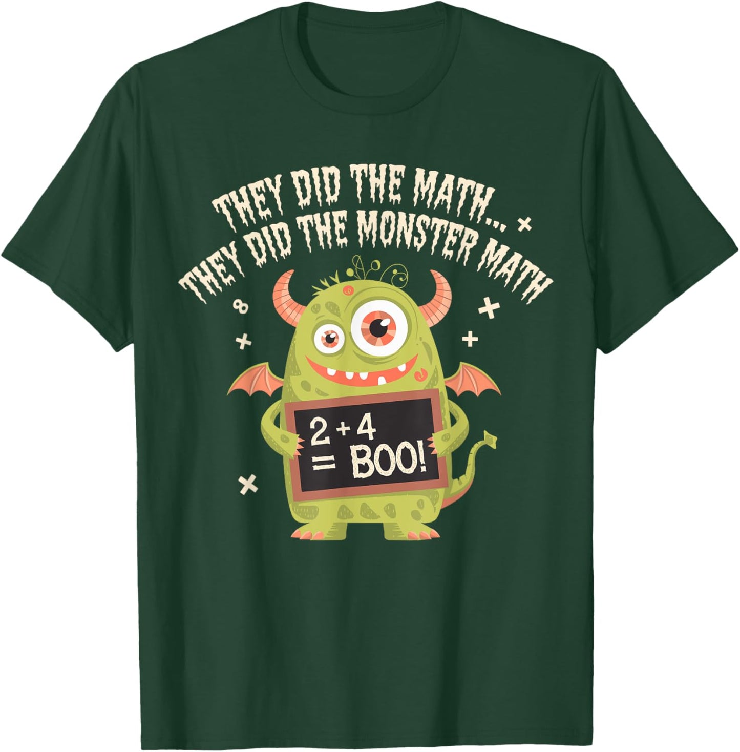 They Did The Math They Did The Monster Math Teacher Student T-Shirt - T-Shirt | Forest