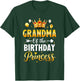 Grandma of The Birthday Princess Birthday Girl Family Kid T-Shirt - T-Shirt | Forest
