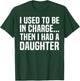 I Used to Be in Charge Then I Had A Daughter Fathers Day Dad T-Shirt - T-Shirt | Forest