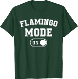 Flamingo Mode On Costume Funny Pink Bird Lover Gif T-Shirt - T-Shirt | Forest