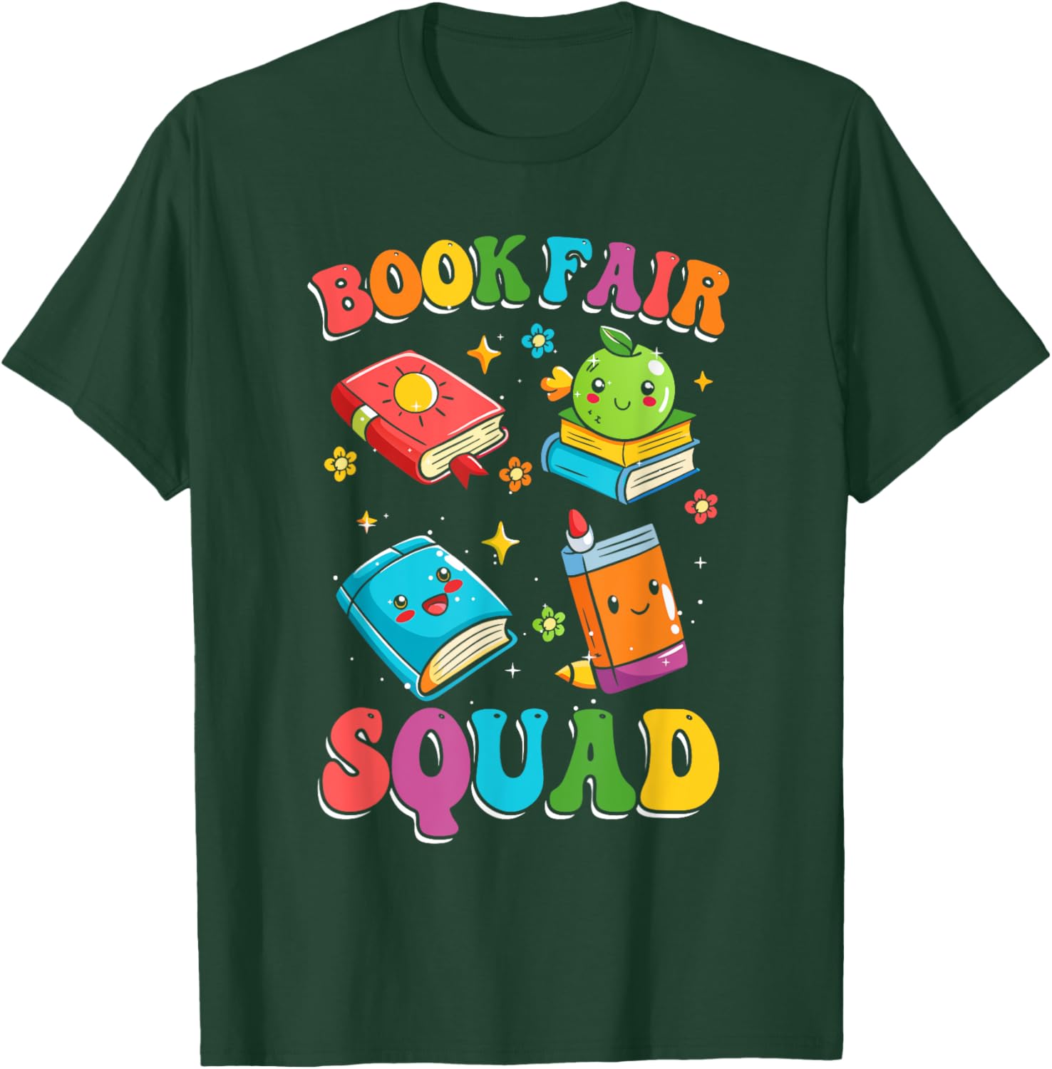 Book Fair Squad T-Shirt - T-Shirt | Forest