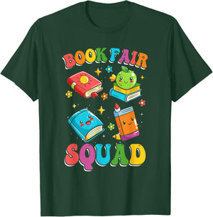Book Fair Squad T-Shirt - T-Shirt | Forest